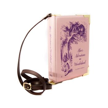 Alice au Pays des Merveilles Original Pink Book Sac à Main Crossbody Purse - Petit 2