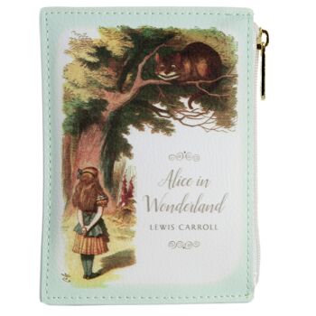 Alice au Pays des Merveilles Portefeuille Original Turquoise Book Coin Purse Wallet 3