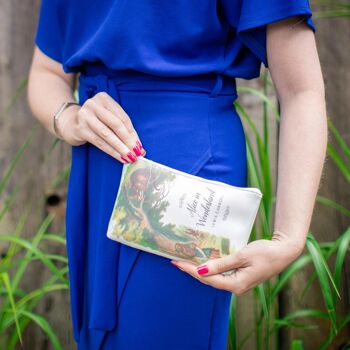 Alice au Pays des Merveilles Original Turquoise Book Pochette Sac à Main 4