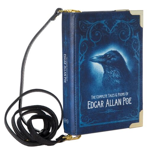 Edgar Allan Poe Book Handbag Crossbody Clutch - Large