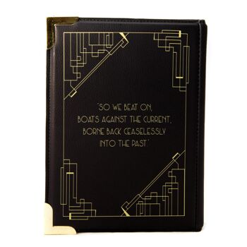 The Great Gatsby Art Deco Black Book Sac à main Crossbody Purse - Grand 4