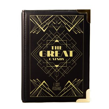 The Great Gatsby Art Deco Black Book Sac à main Crossbody Purse - Grand 5