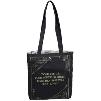 Sac fourre-tout noir Gatsby Art Deco Book 2