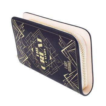 Sac à main Gatsby Art Deco Black Book Zip Around 1