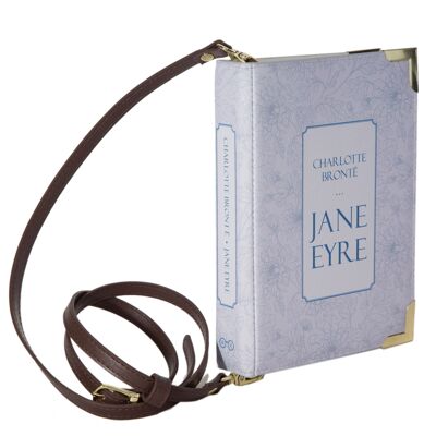 Jane Eyre Lilac Book Handbag Crossbody Purse - Small
