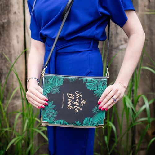 The Jungle Book Black Book Handbag Crossbody Purse - Large
