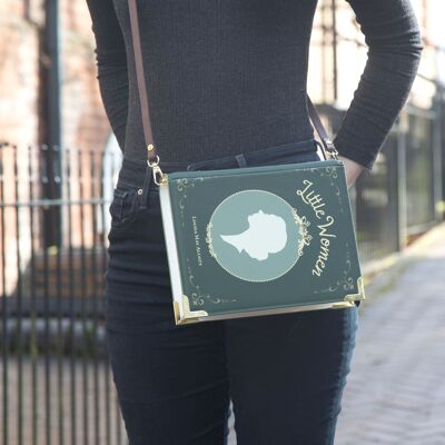 Little Women Green Book Handbag Crossbody Purse - Large