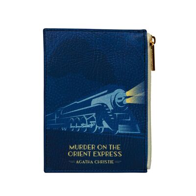 Portafoglio portamonete con libro blu Murder on The Orient Express