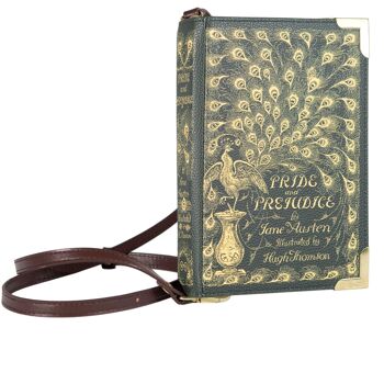 Pride and Prejudice Green Book Sac à main Crossbody Purse - Grand 2