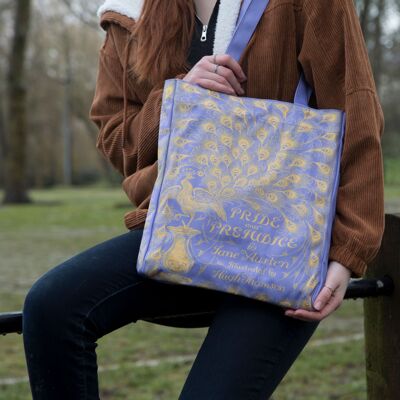 Pride and Prejudice Purple Tote Bag