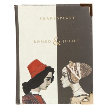 Pochette à bandoulière sac à main livre noir et blanc Roméo et Juliette - Grand 4