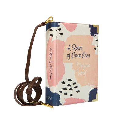A Room of One's Own Pastel Book Handbag Crossbody Clutch - Large