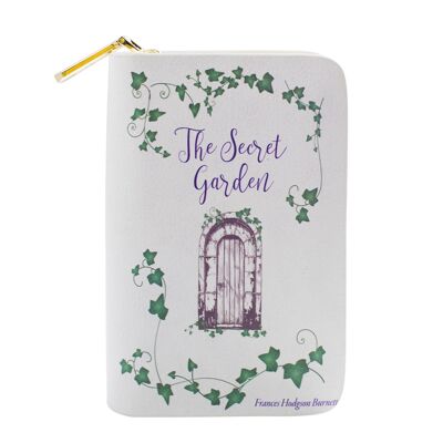 Monedero con cremallera envolvente Secret Garden Book