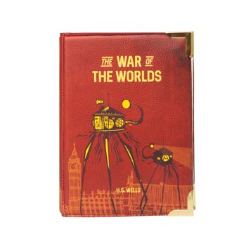 Pochette à bandoulière The War of the Worlds Livre rouge foncé - Petit 3