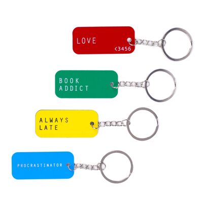 Lable keychains hf