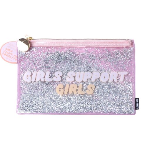 Girls support glitter clutch hf