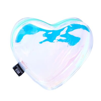 Clutch holo heart turquoise hf