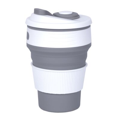 TASSE À CAFÉ PLIABLE EN SILICONE GRIS HF