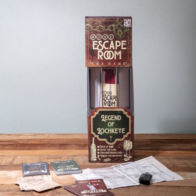 Juego Wine Escape Room - Legend of Lockeye - Regalos de vino únicos