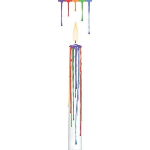 Drip Candle - Multi Colour Drip 2 Candle