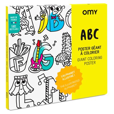 LARGE COLORING POSTER - ABC