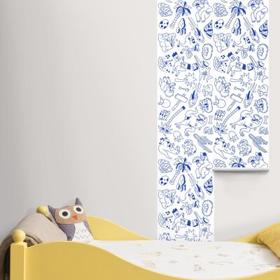 SELF-ADHESIVE DECORATIVE PAPER ROLL - DINOS