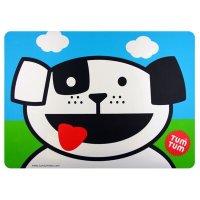 Large, Easy Wipe Kids Placemat, Woof the Dog