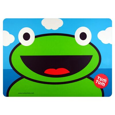 Large, Easy Wipe Kids Placemat, Ribbit the Frog