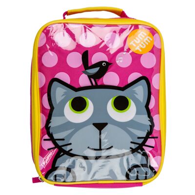 Insulated Backpack Style Lunch Bag for Kids, Bluebell the Cat