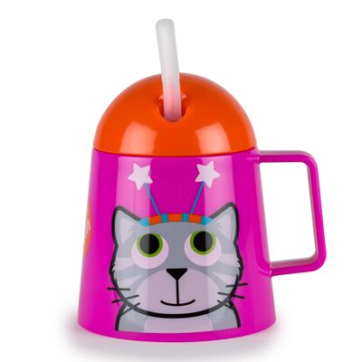 Super Stable Free Flow Sippy Cup, Bluebell the Cat, 180ml