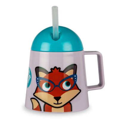 Super Stable, Free Flow Sippy Cup, Felicity Fox, 180ml