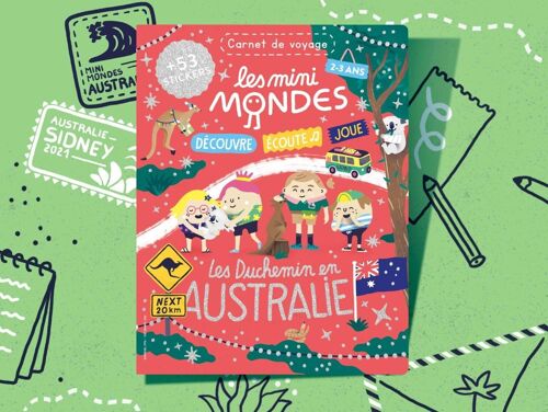 Carnet enfant Australie 2-3 ans - Les Mini Mondes