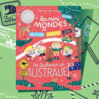 Quaderno per bambini Australia 2-3 anni - Les Mini Mondes