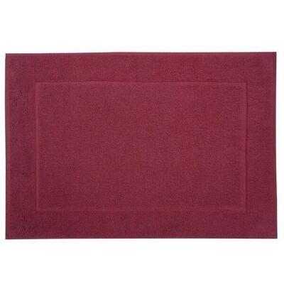 Bath mat 50 x 70 cm Basic bath rug 438 Bordeaux / red