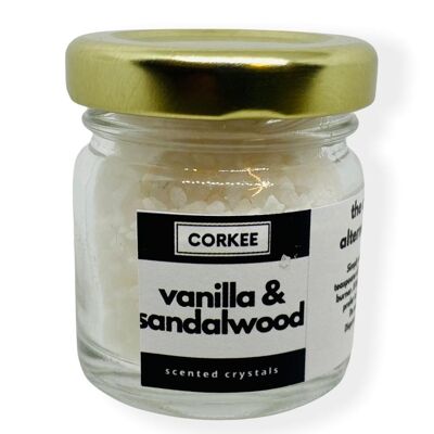 Vanilla & Sandalwood Scented Crystals - 50g