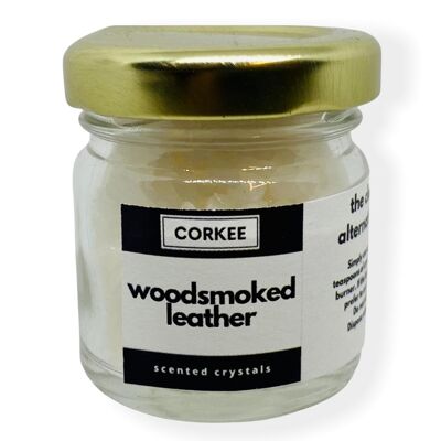 Woodsmoked Leather Scented Crystals - 50g