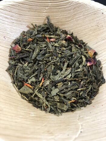 Ndate Yalla 100g – thé vert carthame & rose