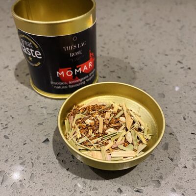 Momar – rooibos, ginger, lemongrass herbal tea (40g tin)