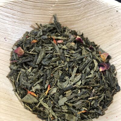 Ndate Yalla – safflower & rose green tea (40g)