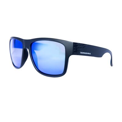 Harper "Raven Black" with "REVO Blue/White" Lenses