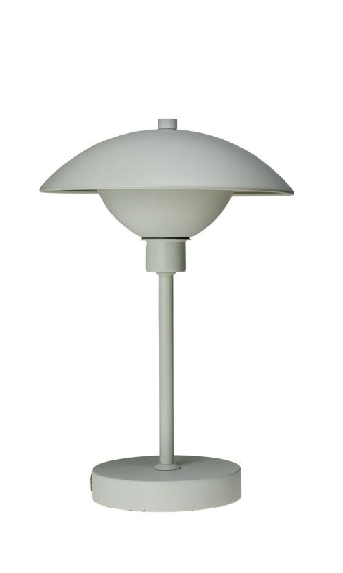 Roma White Table Lamp - Rechageable