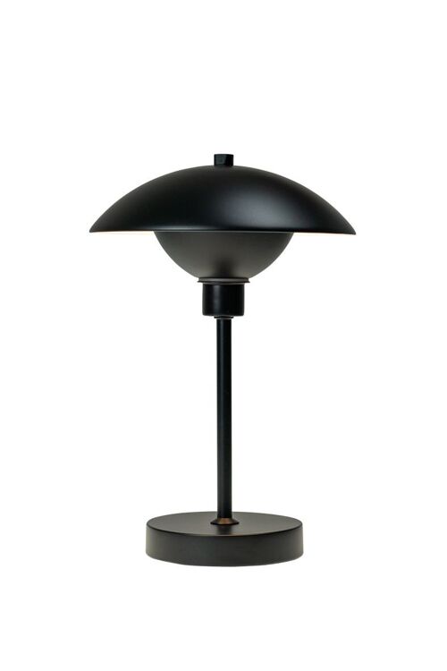 Roma Black Table Lamp - Rechageable
