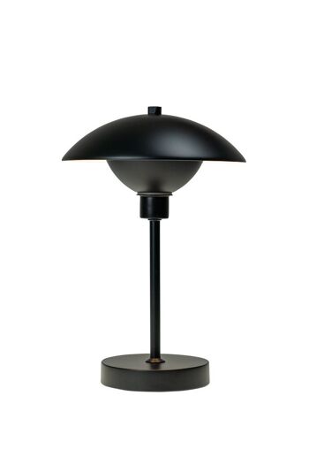 Lampe de table noire Roma - Rechargeable 1