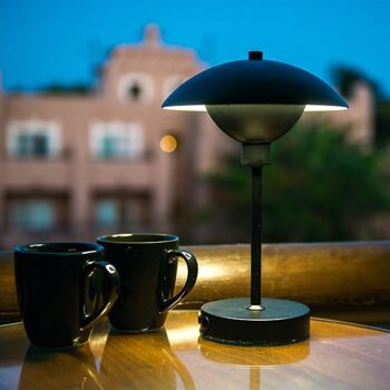 Lampe de table noire Roma - Rechargeable 5