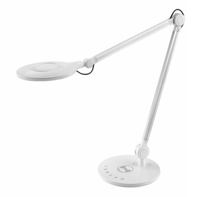 Lampe de Table Smart Lights Blanc - Chargeur QI