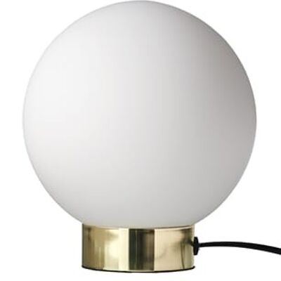 Lampe de Table Barcelona Opale & Laiton