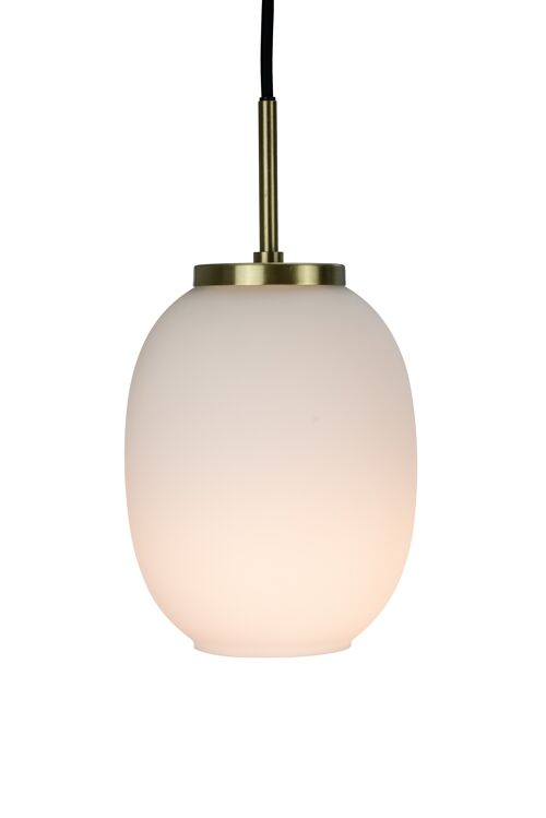 DL39 Opal/ brass Small pandent lamp