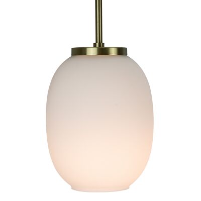 DL39 Opal/ brass Small pandent lamp