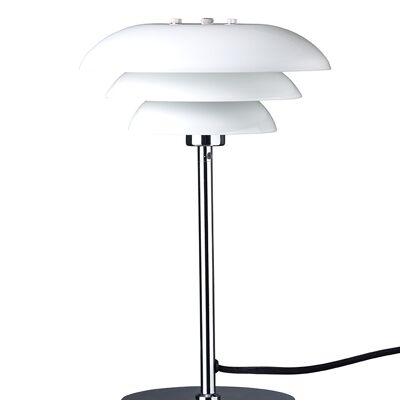 Lampe de table DL20 Opale/Chrome