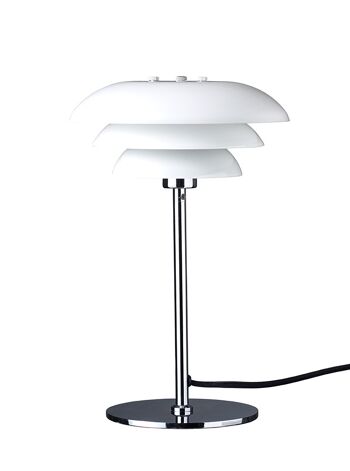 Lampe de table DL20 Opale/Chrome